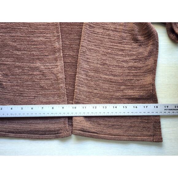 SWEATER/CARDIGAN & TANK TOP-TALBOTS-Made in Italy-Brown Knit-2 Pieces-Size PL - Picture 15 of 16